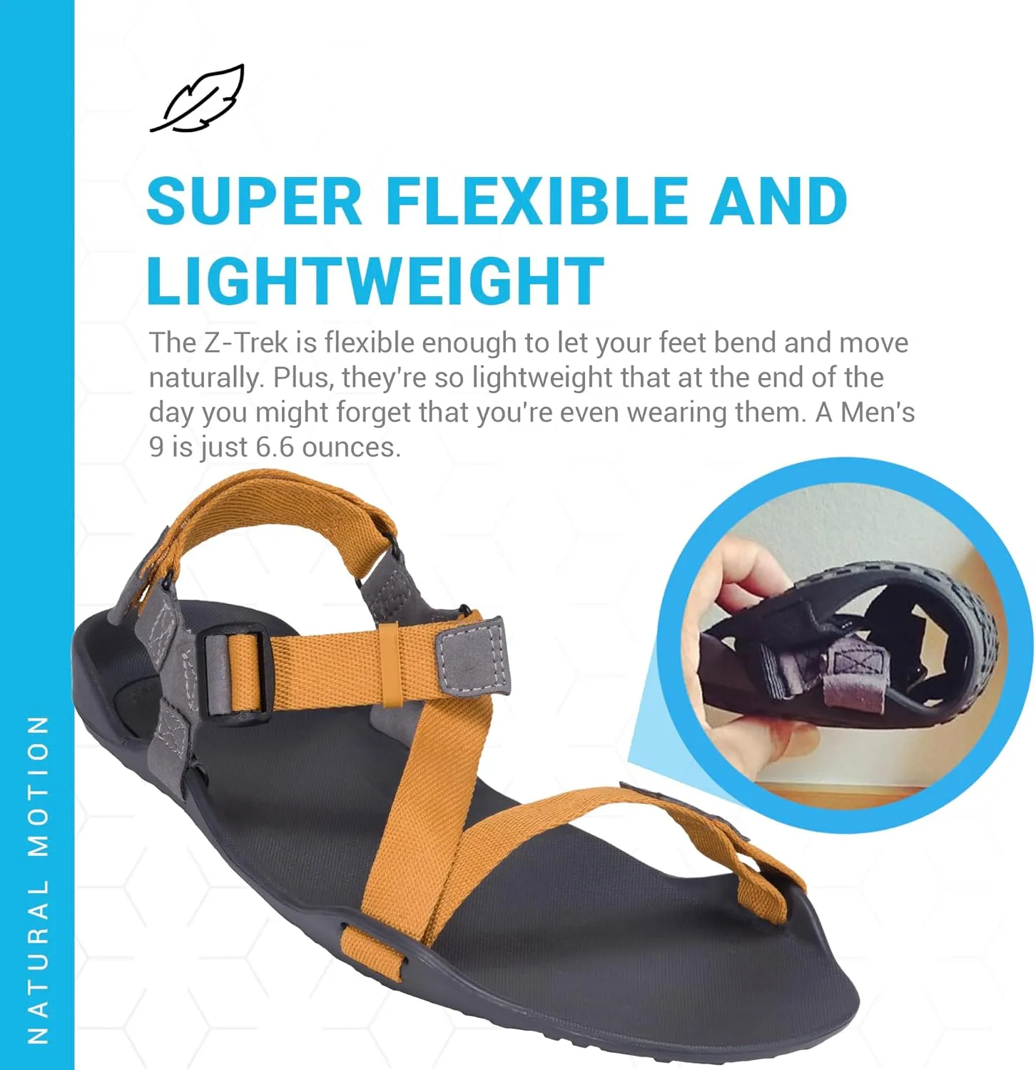 Xero Shoes Men's Z-Trek Barefoot Hiking Sandals