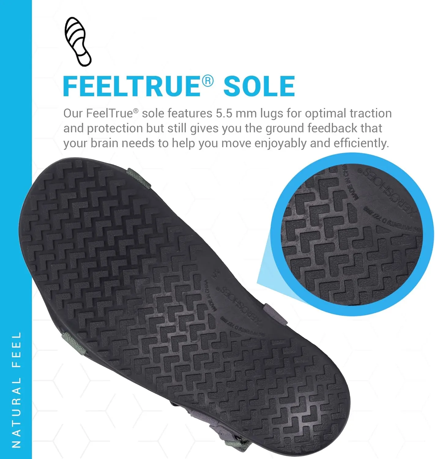 Xero Shoes Men's Z-Trek Barefoot Hiking Sandals