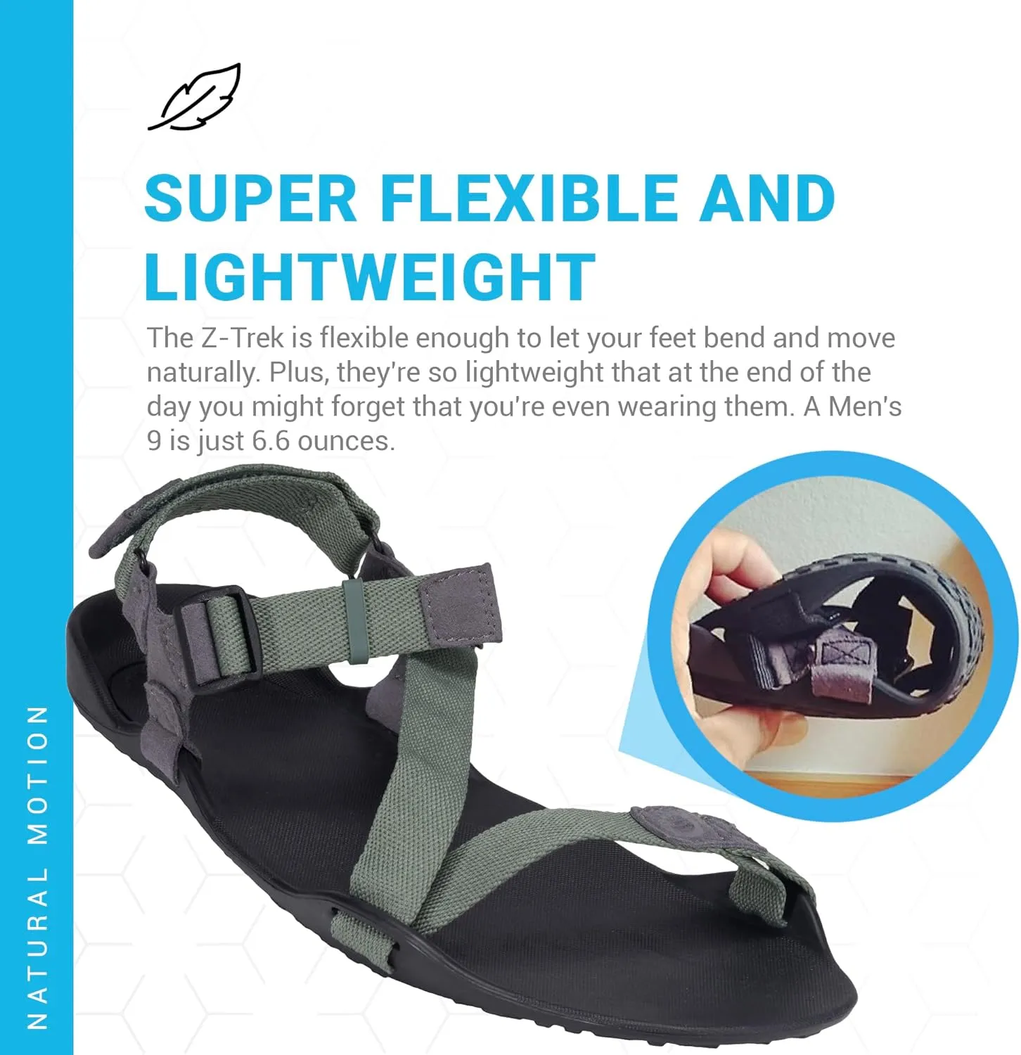 Xero Shoes Men's Z-Trek Barefoot Hiking Sandals