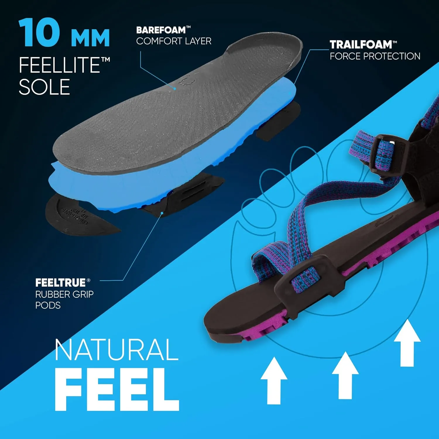 Xero Shoes Women's Z-Trail EV Barefoot Hiking Sandals