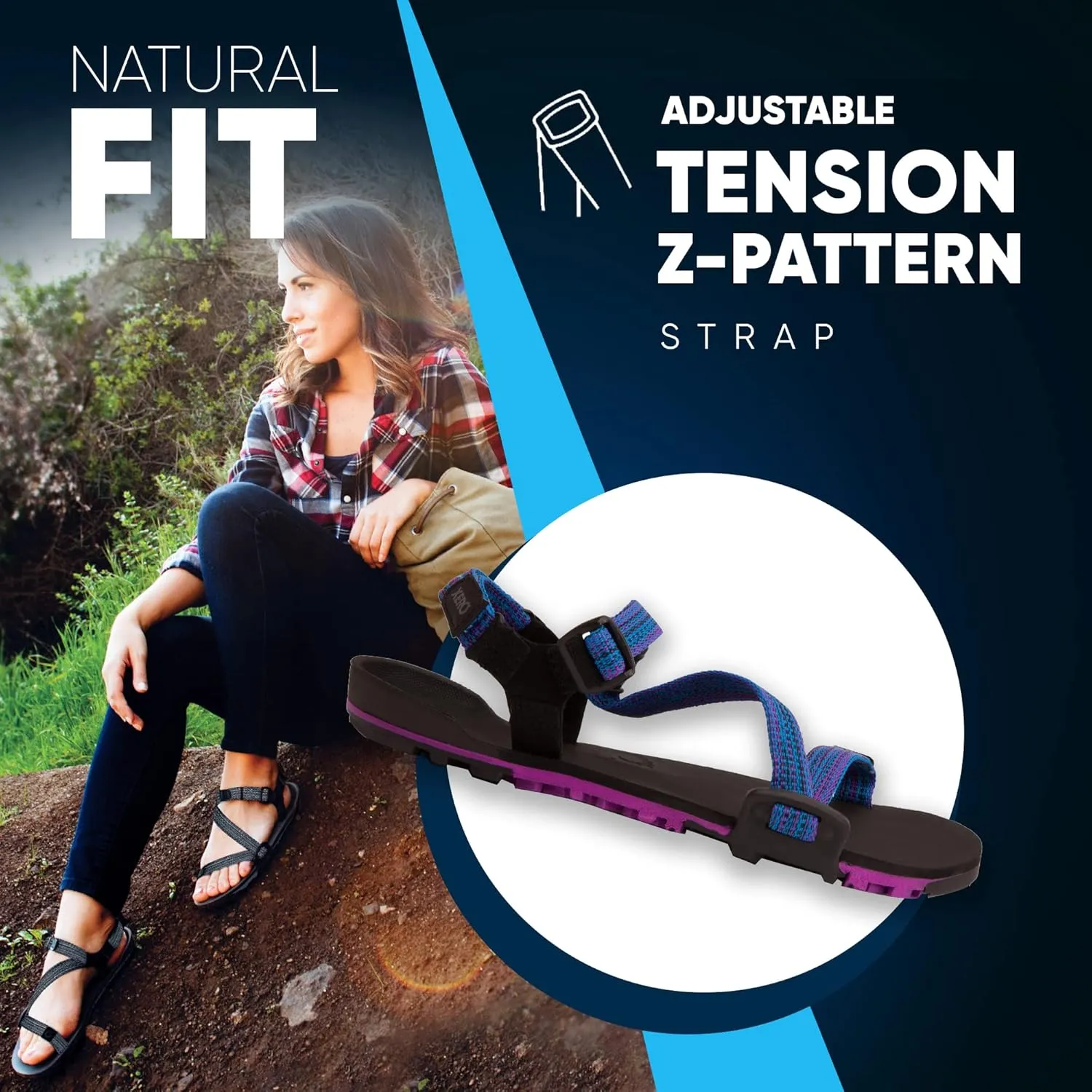 Xero Shoes Women's Z-Trail EV Barefoot Hiking Sandals