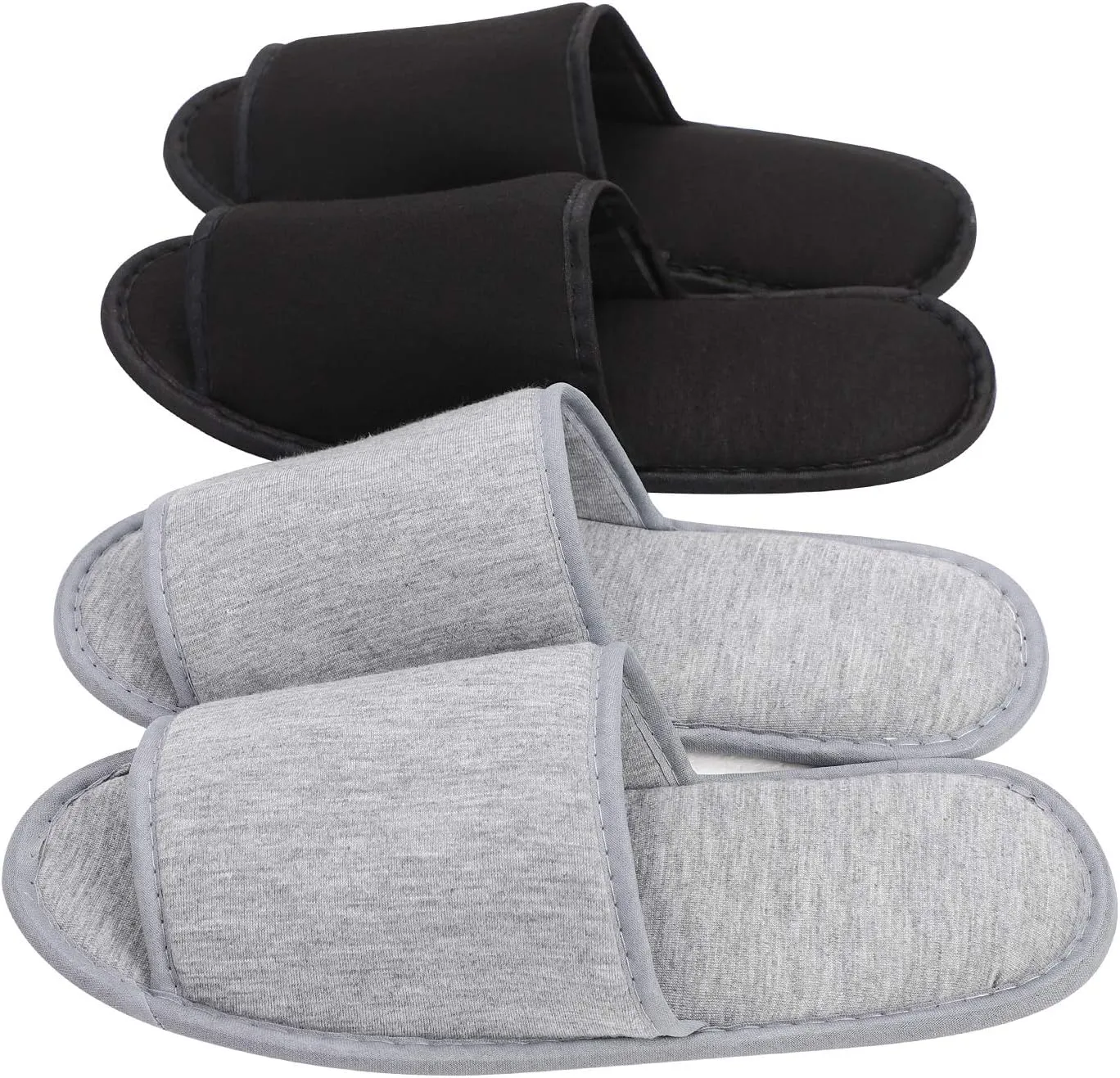 XGOPTS Travel Spa Slippers Portable Washable Hotel Guest Slippers Home Open Toe Sandals Interior Closed Toe House Slippers Non-slip Business Trip Flight Hotel Slippers with Bags for Travel Guest Room