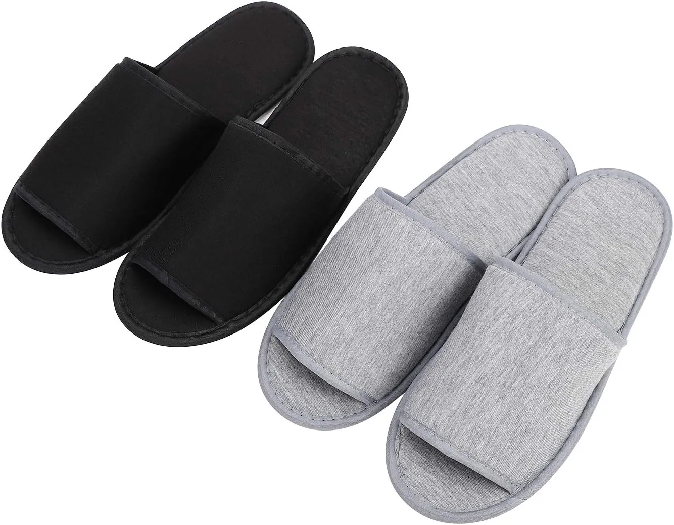 XGOPTS Travel Spa Slippers Portable Washable Hotel Guest Slippers Home Open Toe Sandals Interior Closed Toe House Slippers Non-slip Business Trip Flight Hotel Slippers with Bags for Travel Guest Room
