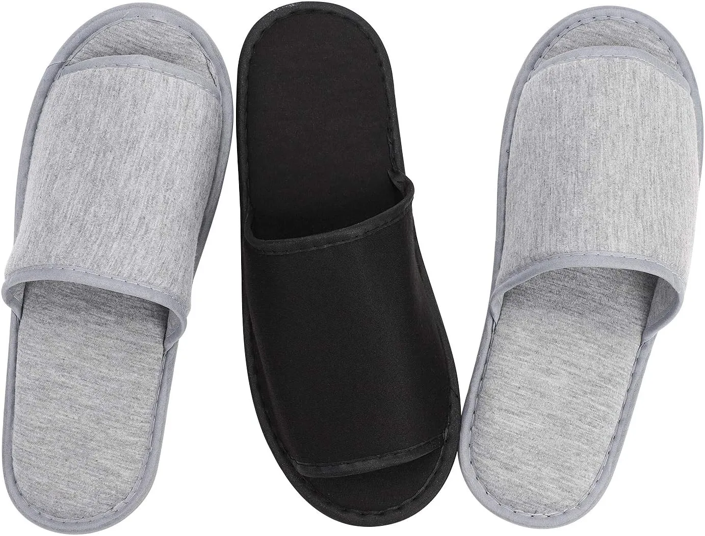 XGOPTS Travel Spa Slippers Portable Washable Hotel Guest Slippers Home Open Toe Sandals Interior Closed Toe House Slippers Non-slip Business Trip Flight Hotel Slippers with Bags for Travel Guest Room