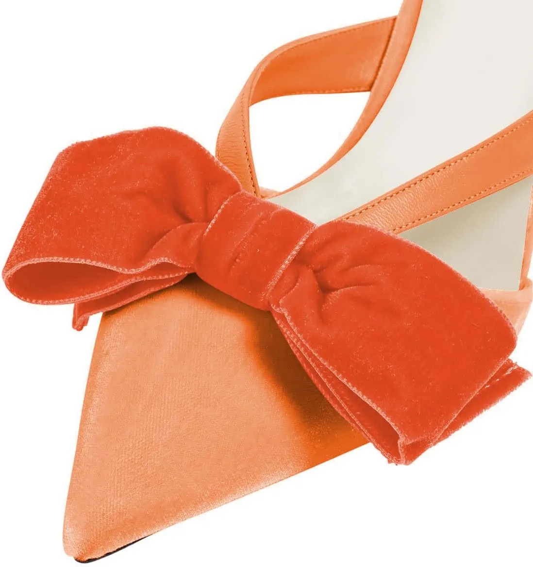 XYD Women Bowknot Closed Pointed Toe Mule Sandals Mid Kitten Heel Slip On Slide Slippers Evening Party Shoes