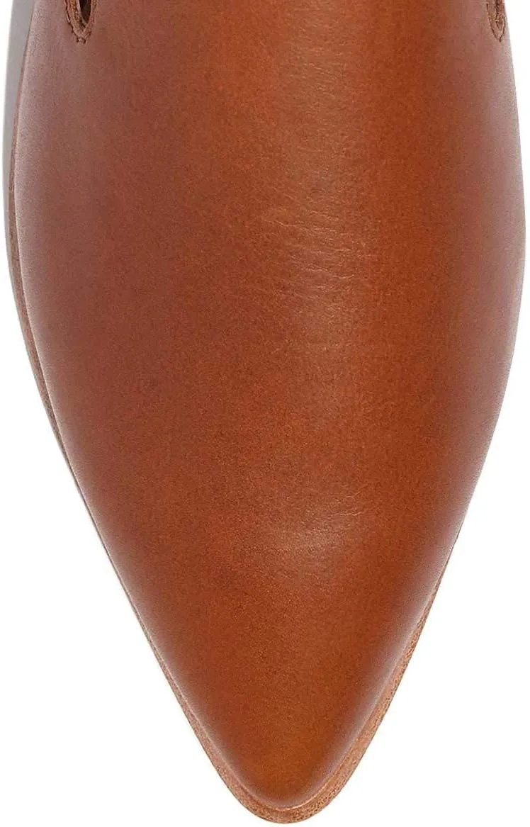 XYD Women Versatile Slip On Mules Loafers Pointed Closed Toe Indoor Flats Slide Slipper Backless Pumps Low Heel Leather Dress Shoes Ladies Easy Walking Dailywear