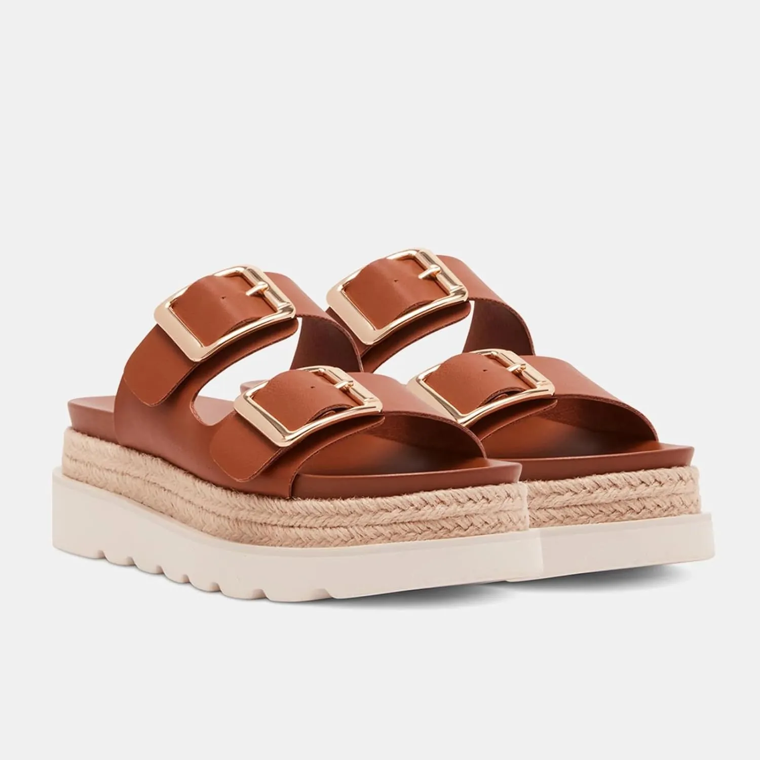 Yishaweiqi Espadrilles Platform Sandals for Women Comfortable Raffia Flatform Sandals Adjustable Buckle Straps Woven Straw Crochet Flat Slide Sandals Summer Beach Shoes