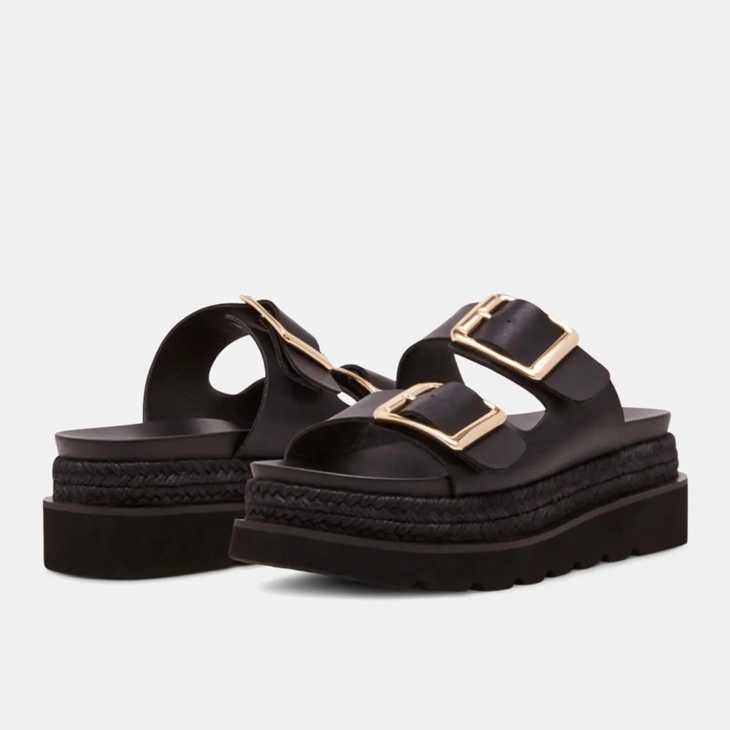 Yishaweiqi Espadrilles Platform Sandals for Women Comfortable Raffia Flatform Sandals Adjustable Buckle Straps Woven Straw Crochet Flat Slide Sandals Summer Beach Shoes