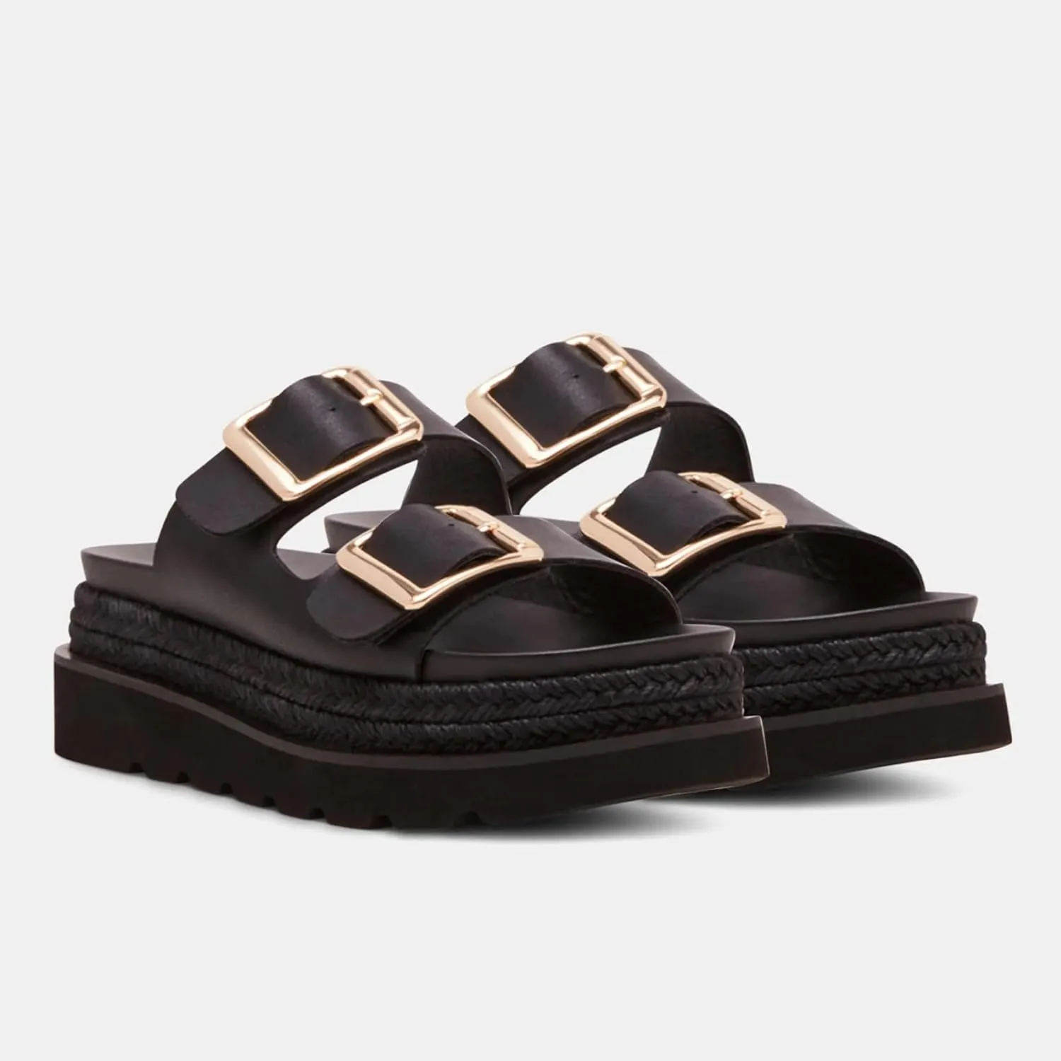 Yishaweiqi Espadrilles Platform Sandals for Women Comfortable Raffia Flatform Sandals Adjustable Buckle Straps Woven Straw Crochet Flat Slide Sandals Summer Beach Shoes