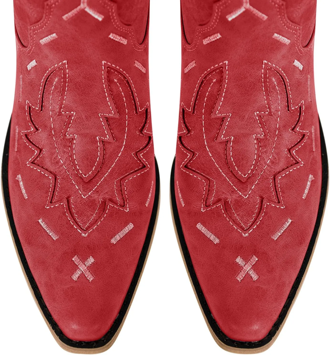 Yolkomo Cowboy Boots for Women Knee High Cowgirl Boots Lace Up