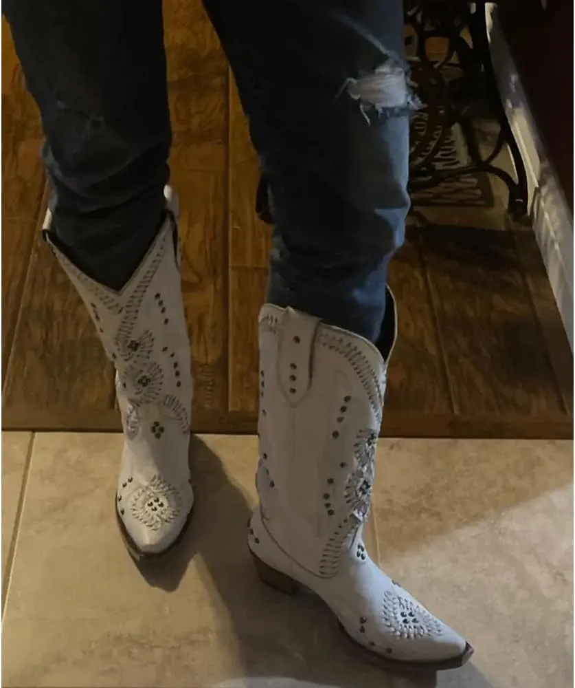 Yolkomo Cowboy Boots for Women Knee High Western Cowgirl Boots