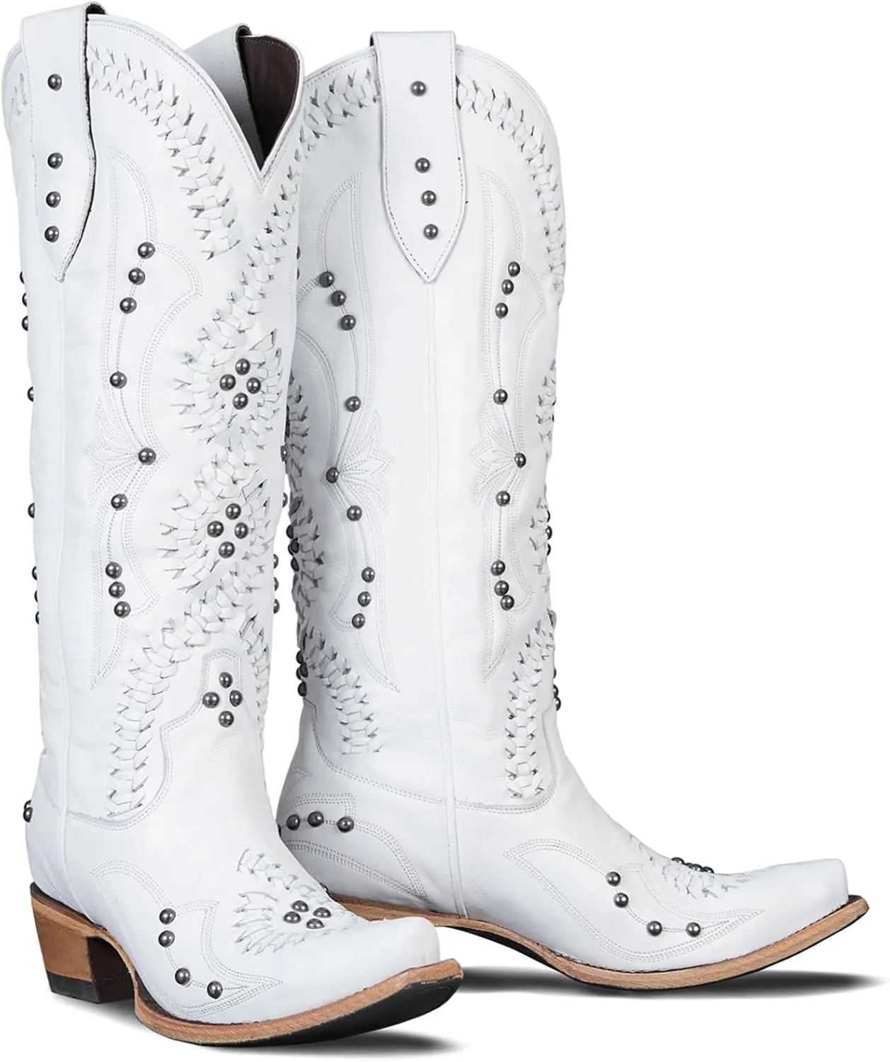 Yolkomo Cowboy Boots for Women Knee High Western Cowgirl Boots