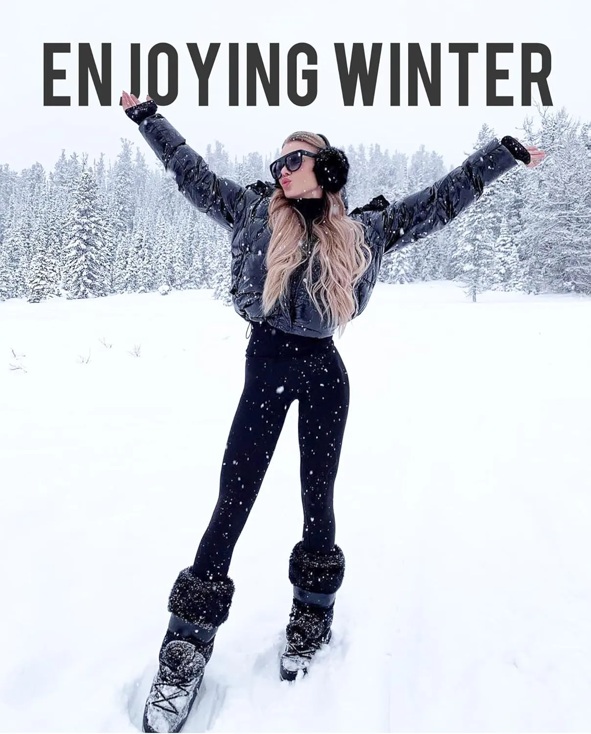 ZLLW Winter Warm Fleece Lined Leggings for Women，High Waisted Thick Thermal Velvet Tights